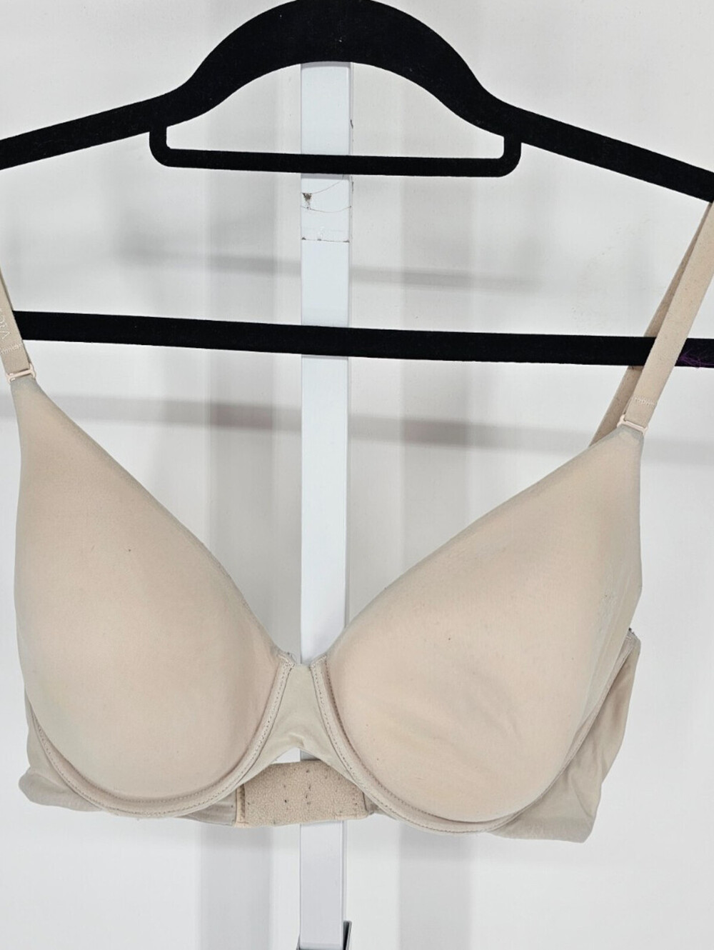 The Naked by Victorias Secret Sz 36D Lined Perfect Coverage T Shirt Bra Beige